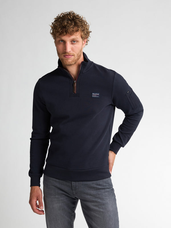 Petrol 1/4 Zip Sweater Prairie du Chien M-3050-SWC364